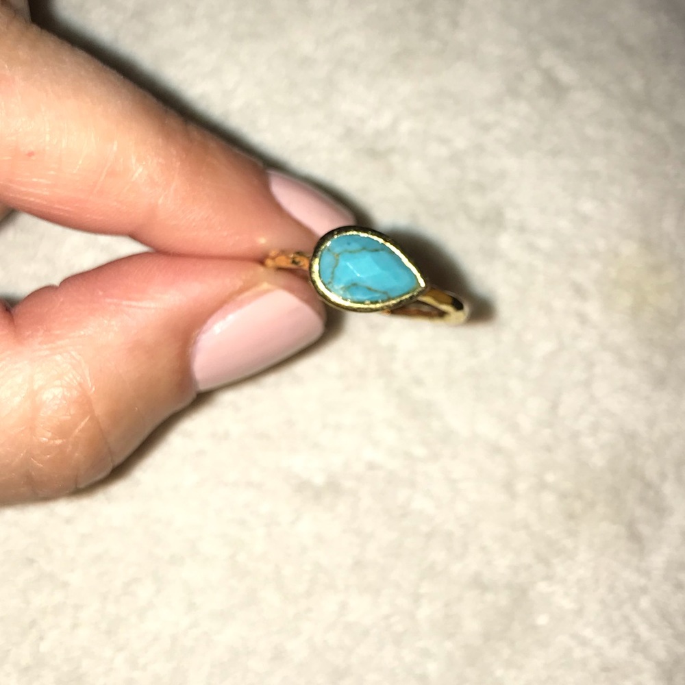 Melinda Maria Gold Turquoise Ring